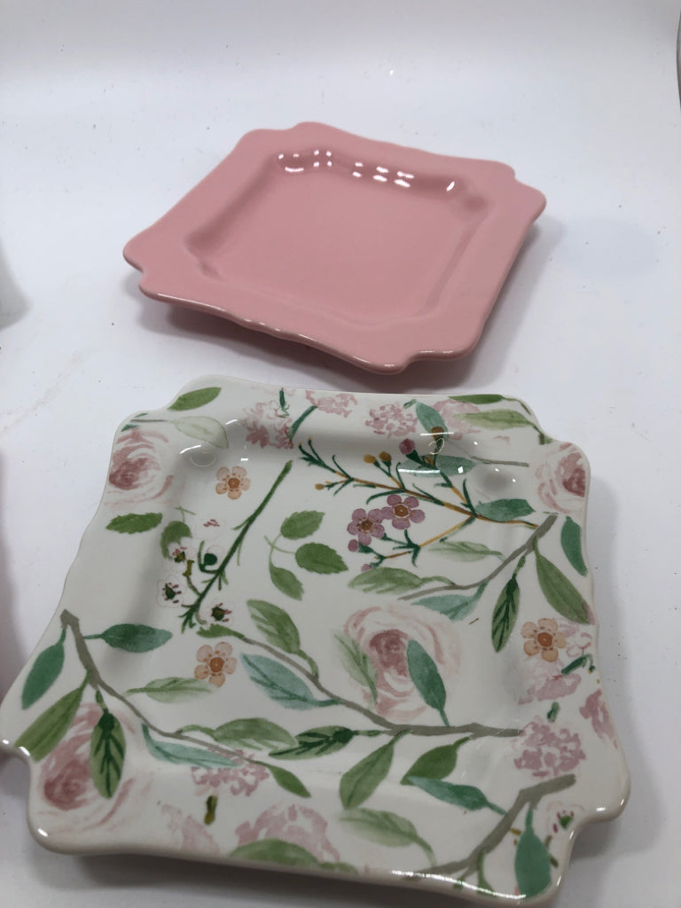 NIB 4PC SWEET LAUREL 6" DESSERT PLATES.