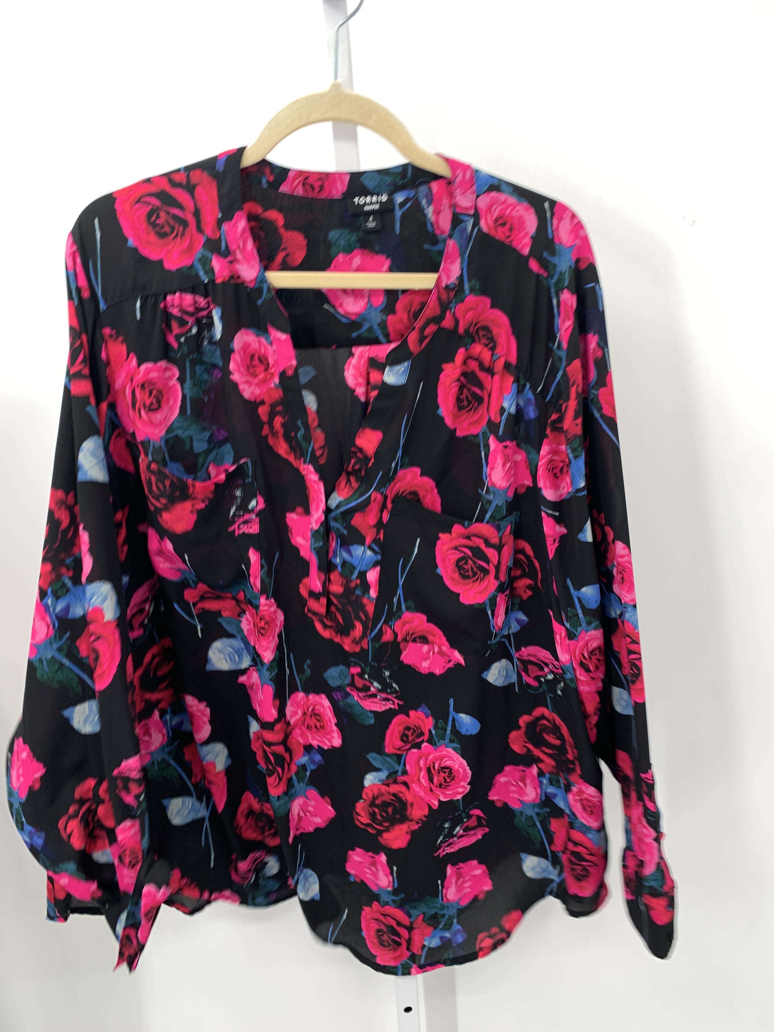 Torrid Size 4X Womens Long Sleeve Shirt