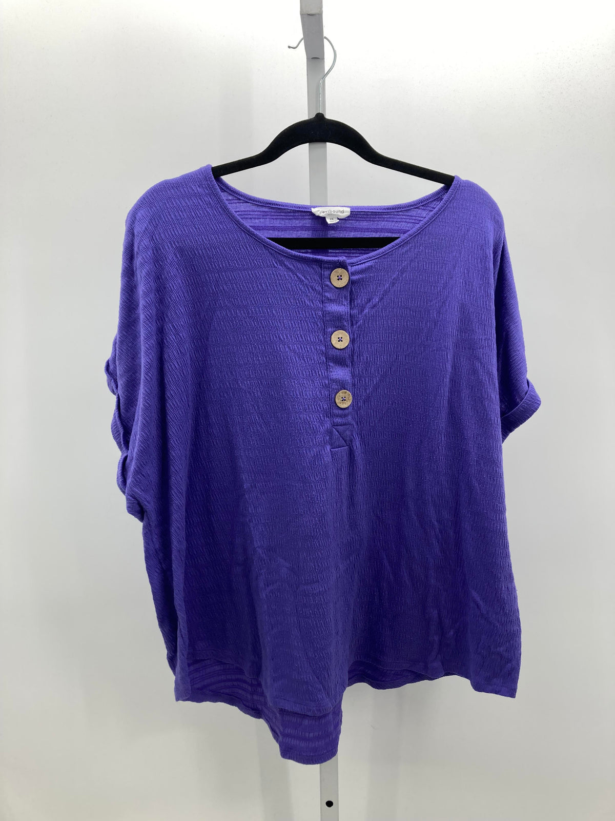 Westbound Size 2X Womens Short Sleeve Shirt