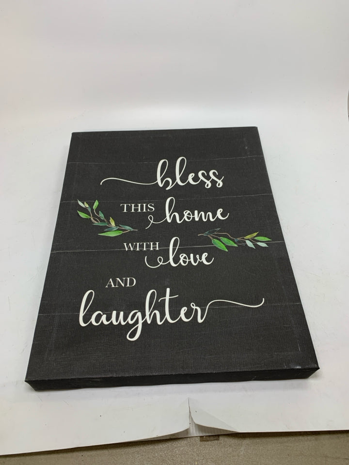 BLESS THIS HOME CANVAS.