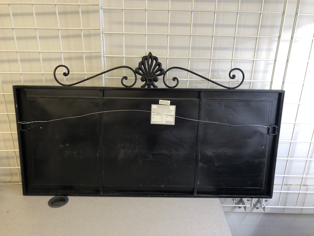 LIVE LAUGH SCROLL DARK WALL HANGING.