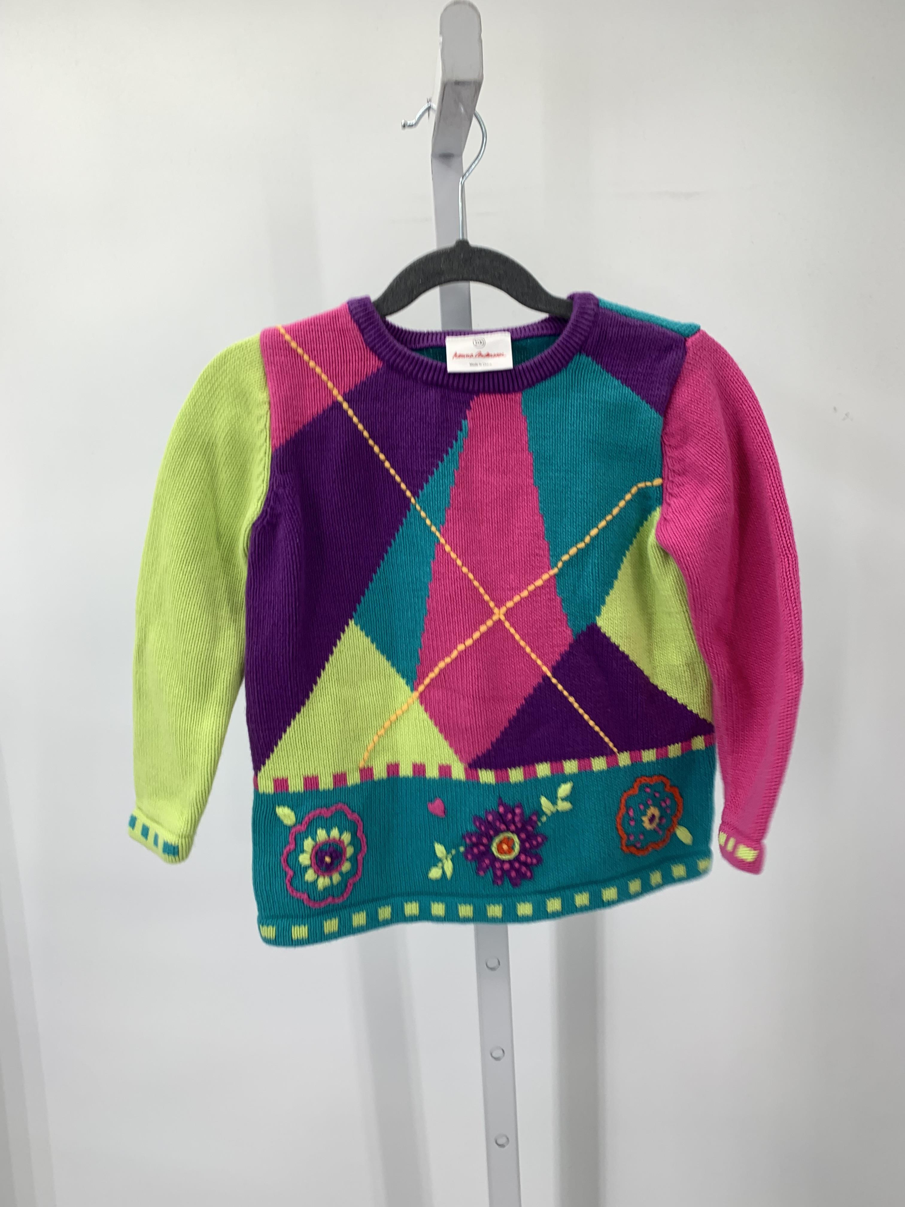 Hanna Anderson Size 4 Girls Long Sleeve Sweater