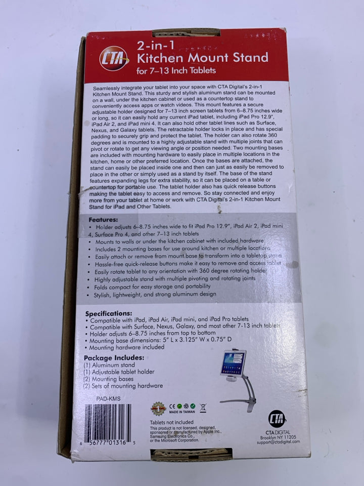 2 IN 1 KITCHEN MOUNT STAND IN BOX.