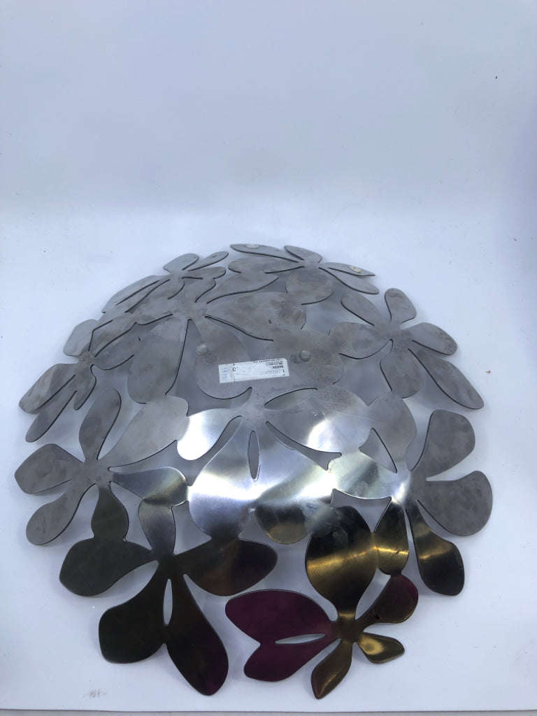 HEAVY METAL FLOWERS FRUIT BOWL IKEA.