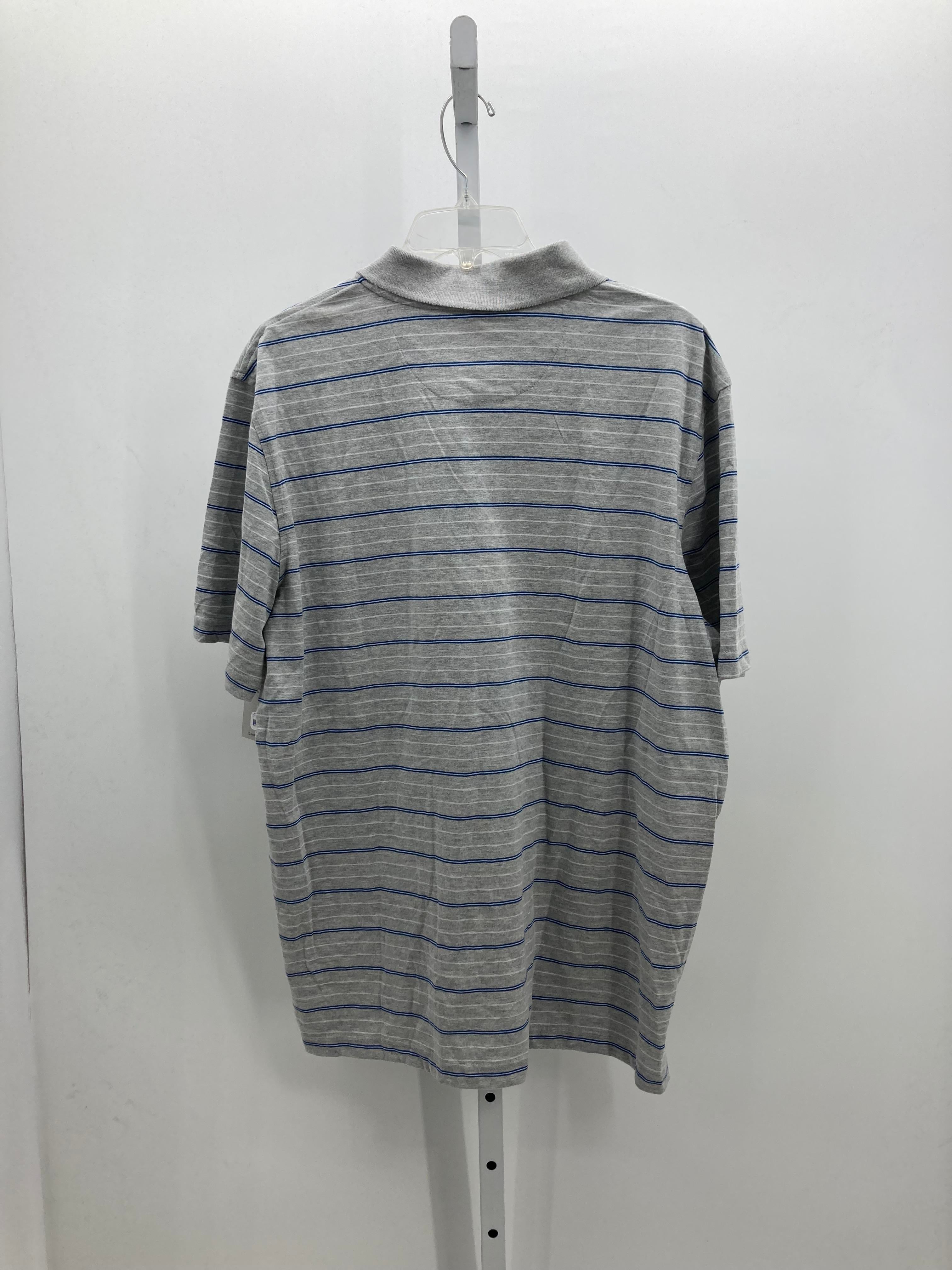 NEW BLUE WHITE STRIPES POLO
