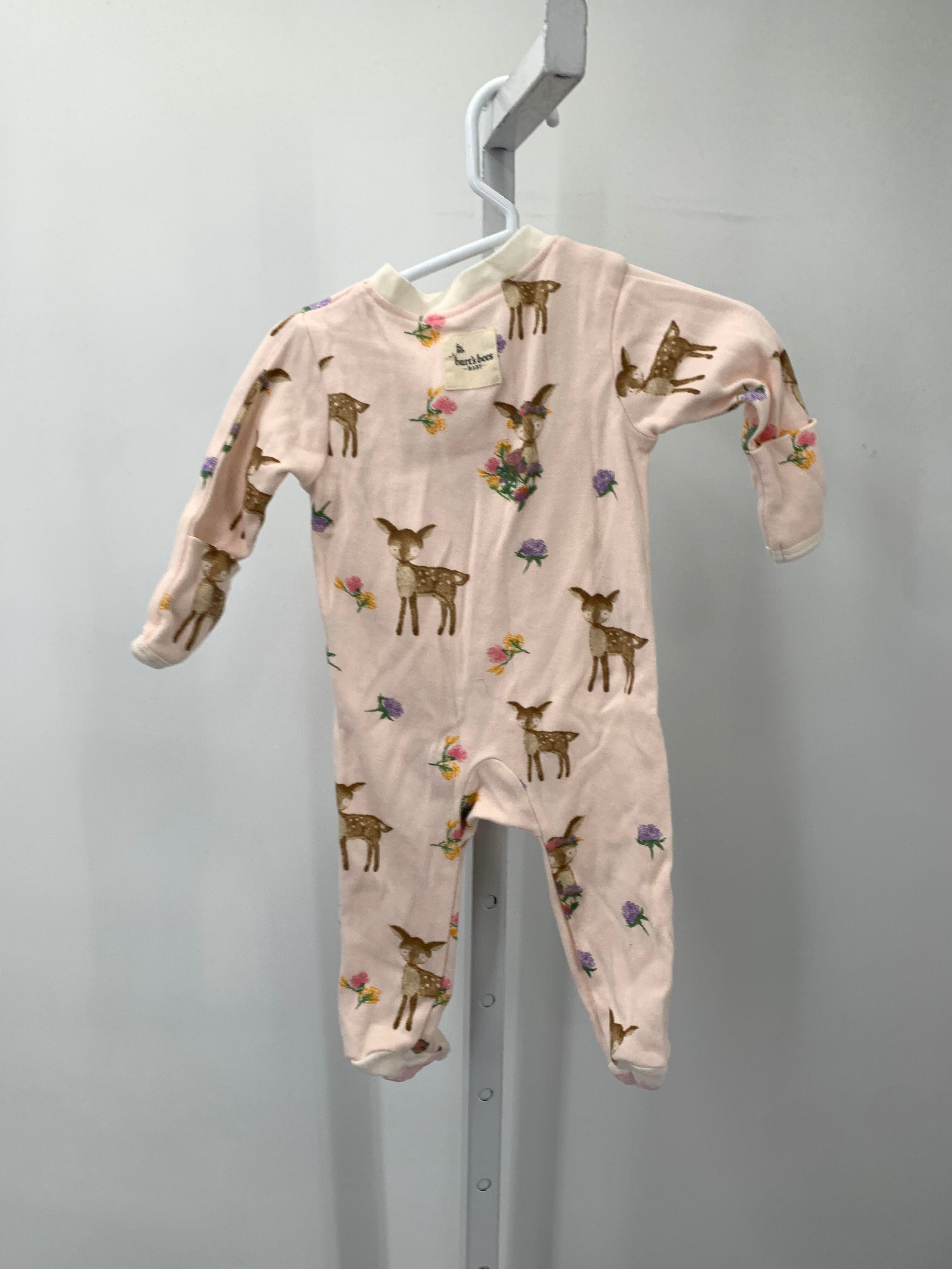 Burt's Bees Size 0-3 months Girls Long Slv. Romper