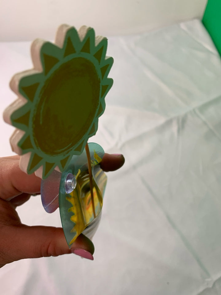 SUNFLOWER WINDOW VASE.