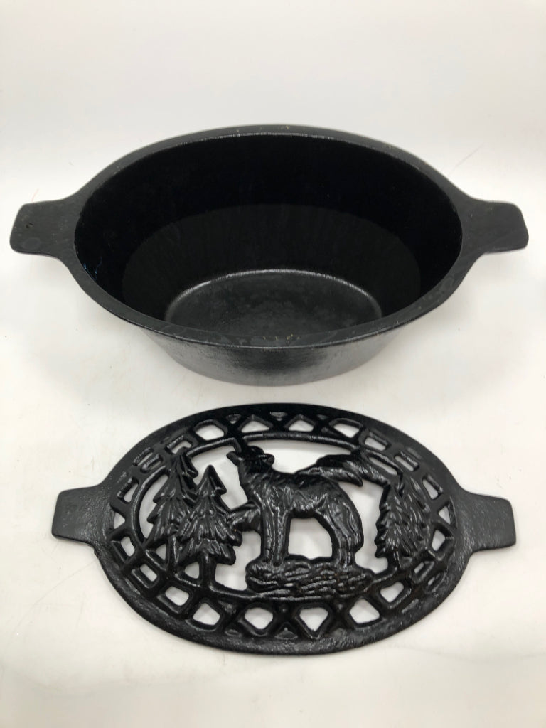 HEAVY METAL WOLF STOVE STEAMER.