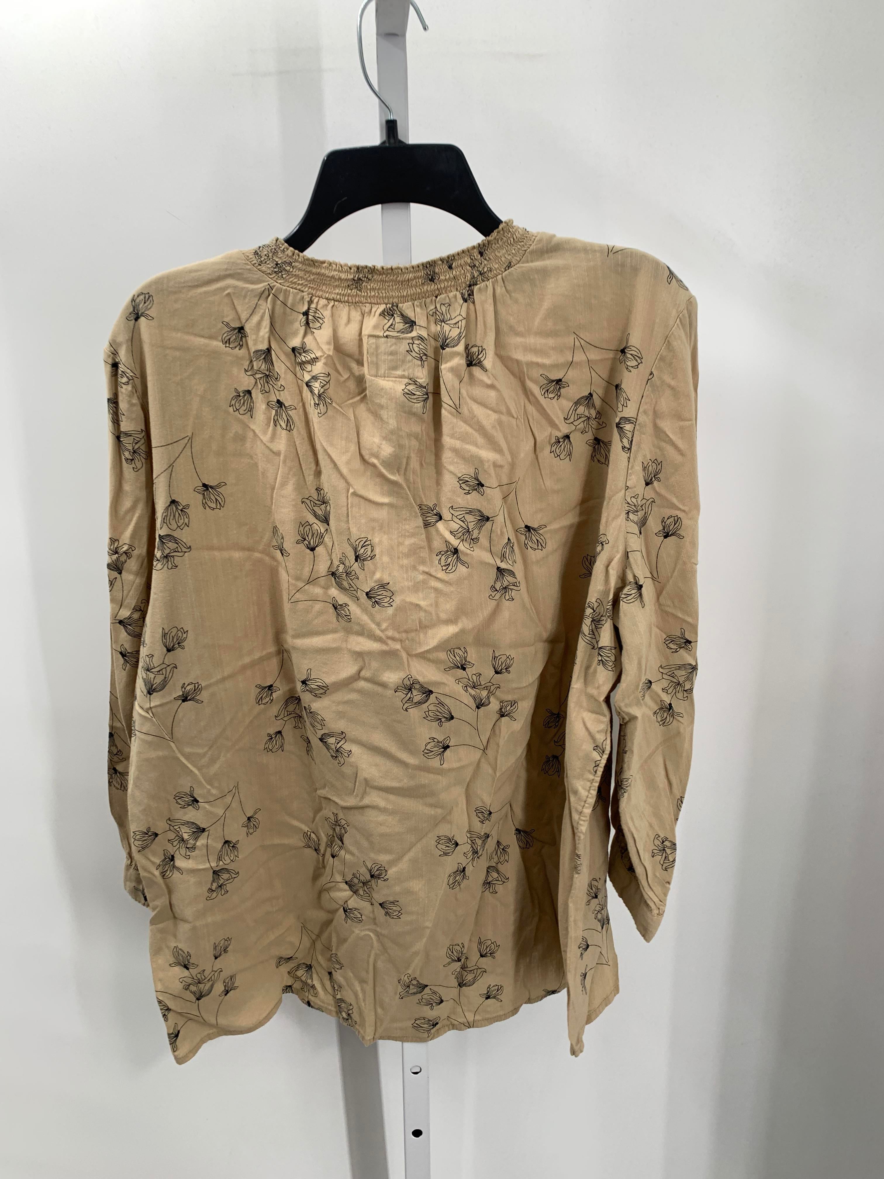 St. Johns Bay Size Extra Large Misses 3/4 Sleeve Shirt