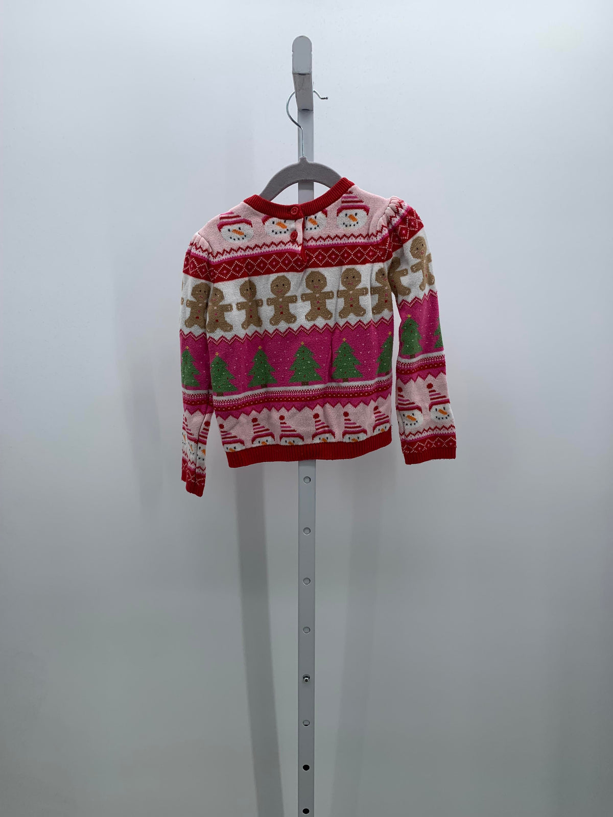 LONG SLV SWEATER TREES AND GINGERBREAD MEN