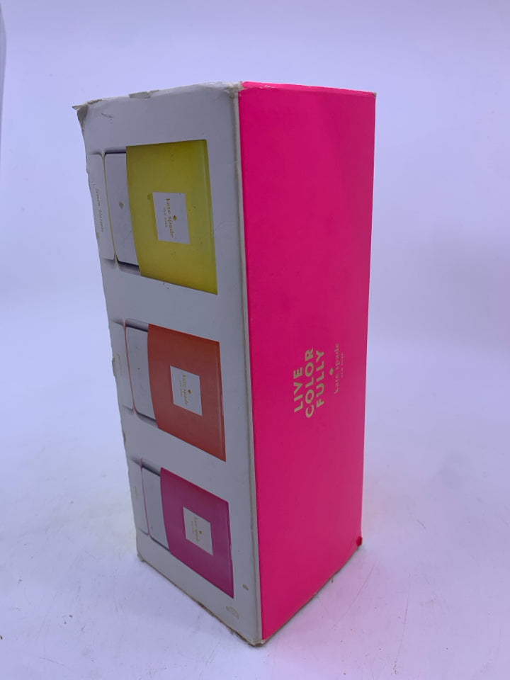 NIB KATE SPADE CANDLES LEMON BLOSSOM/GARDENIA/AMBER