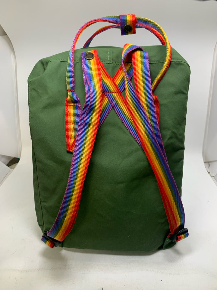 Fjallraven Kanken Rainbow Strap Mini Backpack- With Tags