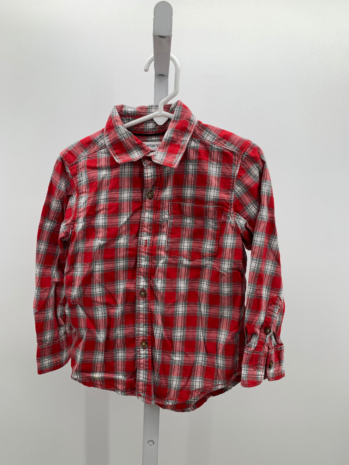 GREY PLAID BTN DOWN