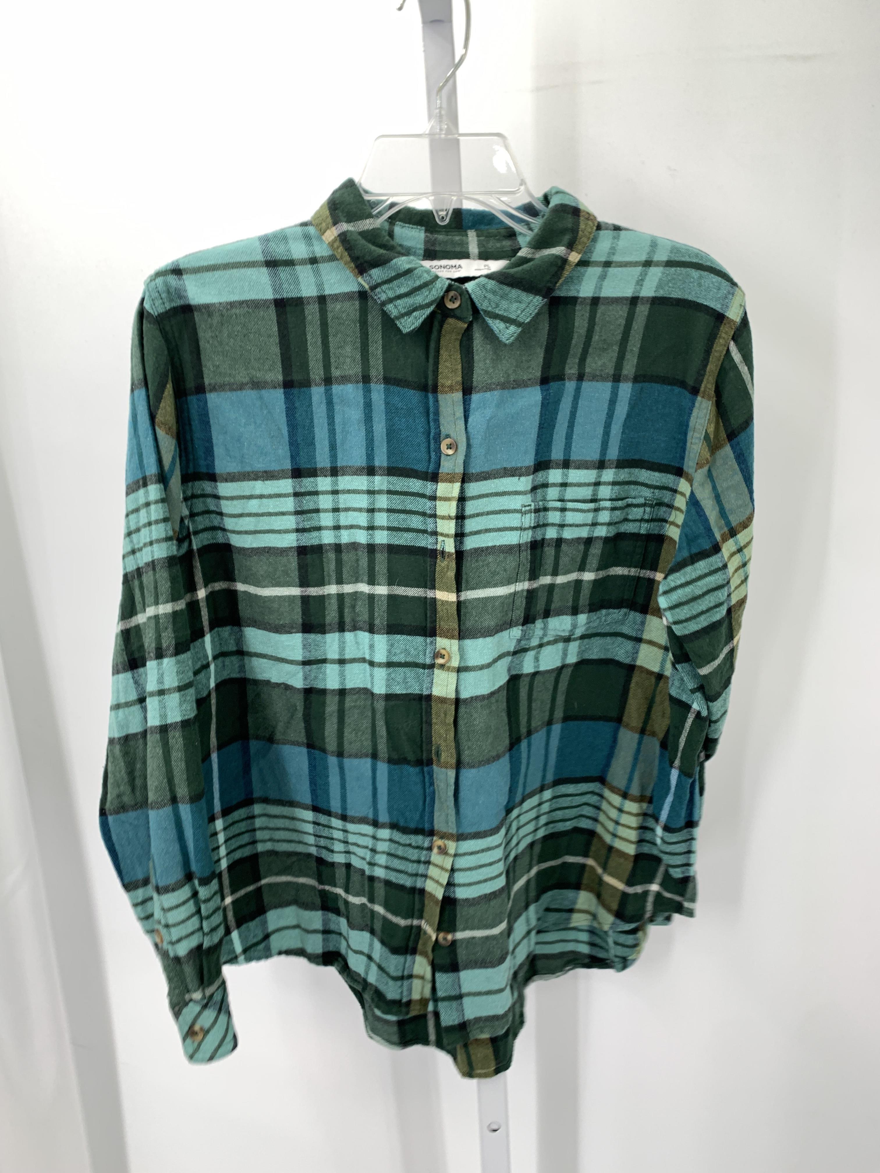 Sonoma Size Large Petite Petite Long Sleeve Shirt
