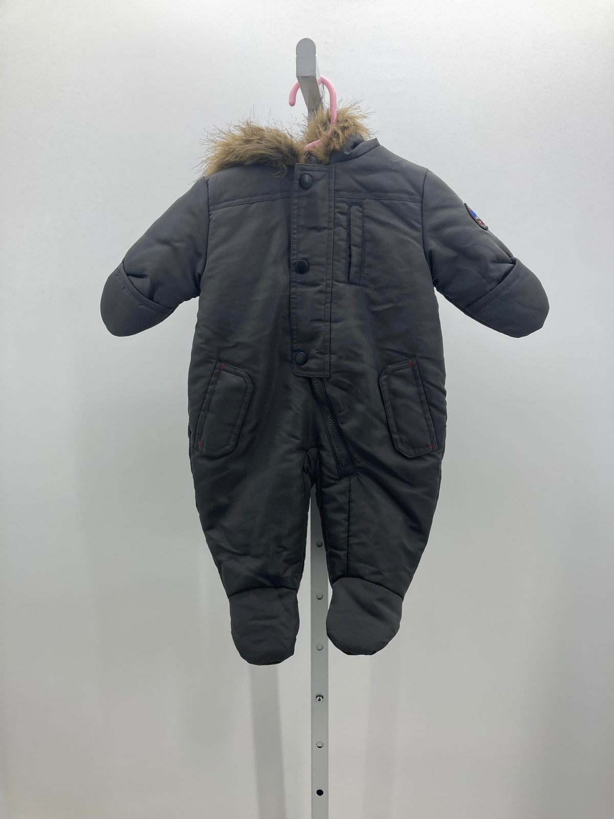 FAUX FUR HOODED SNOW SUIT