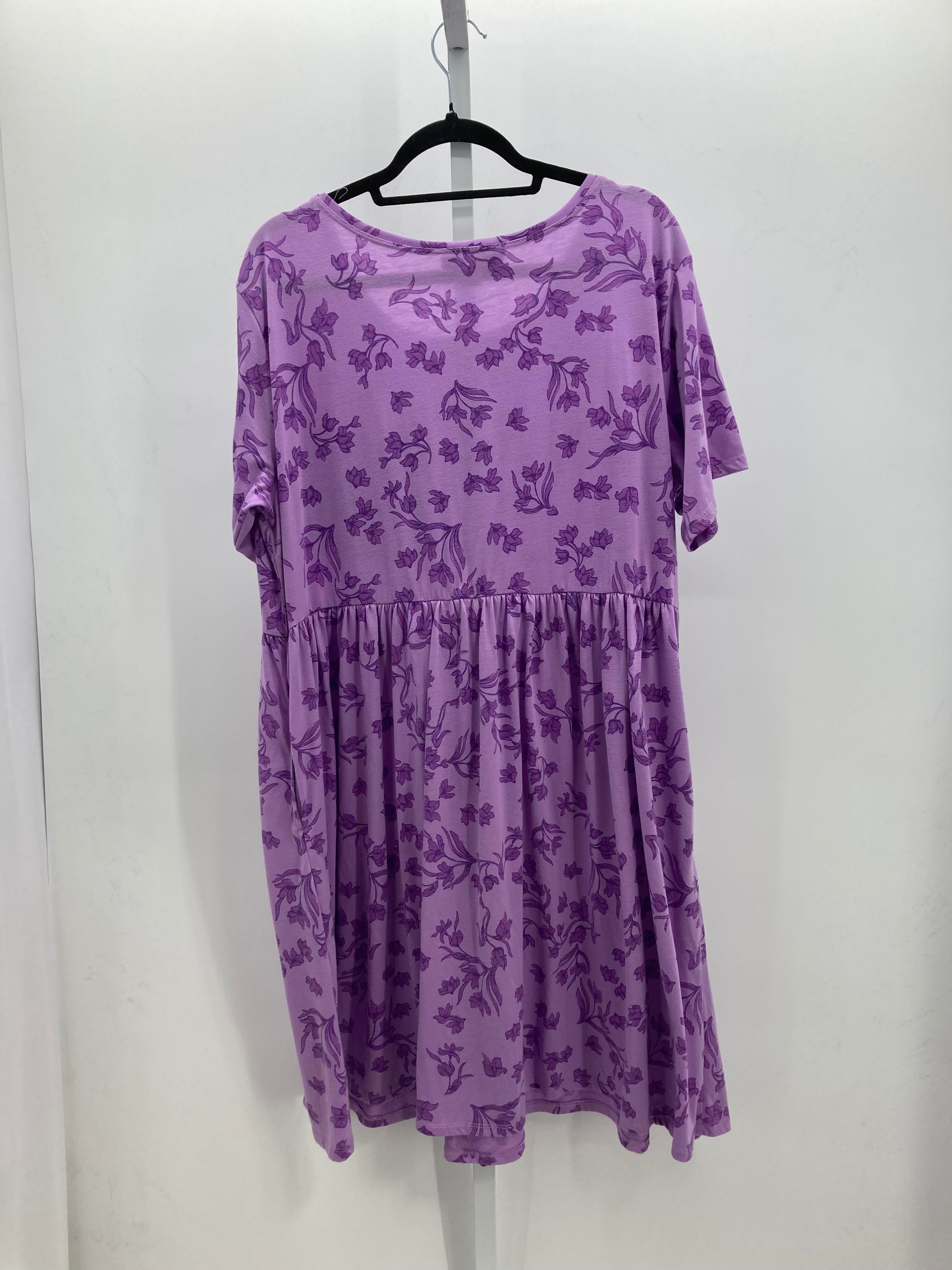 Woman Within Size 18/20 W Womens Short Sleeve Dress