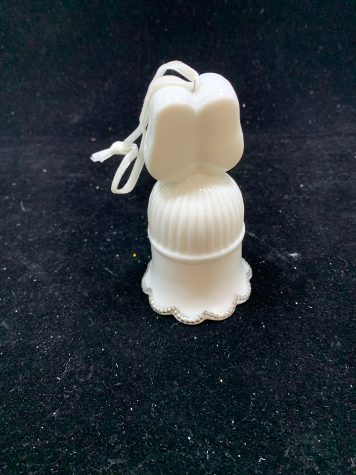 BABY'S 1ST CHRISTMAS BELL ORNAMENT.