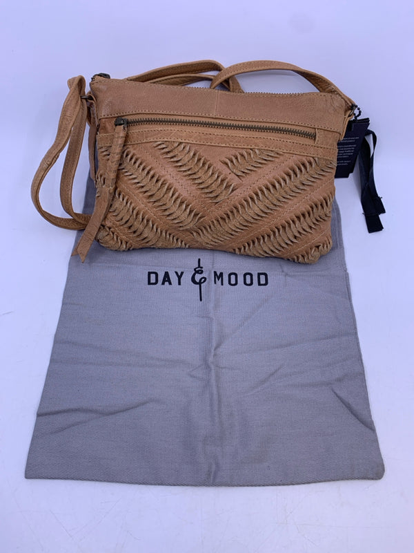 Day & Mood Ebony Crossbody in Camel- New With Tags w/Sleeper Bag