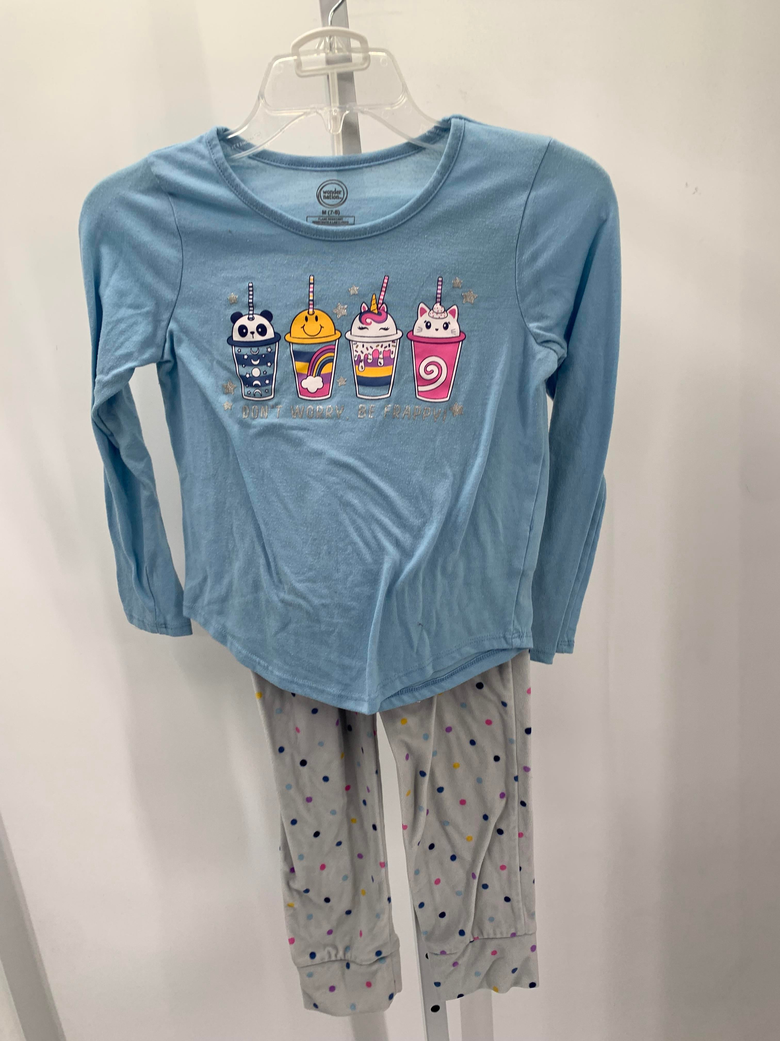 Wonder Nation Size 7-8 Girls Pajamas