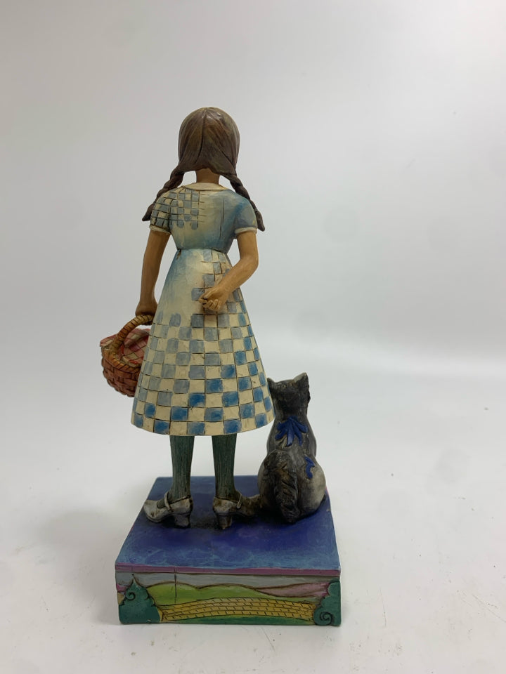 DOROTHY & TOTO FIGURINE- GO WHERE YOUR DREAMS TAKE YOU.