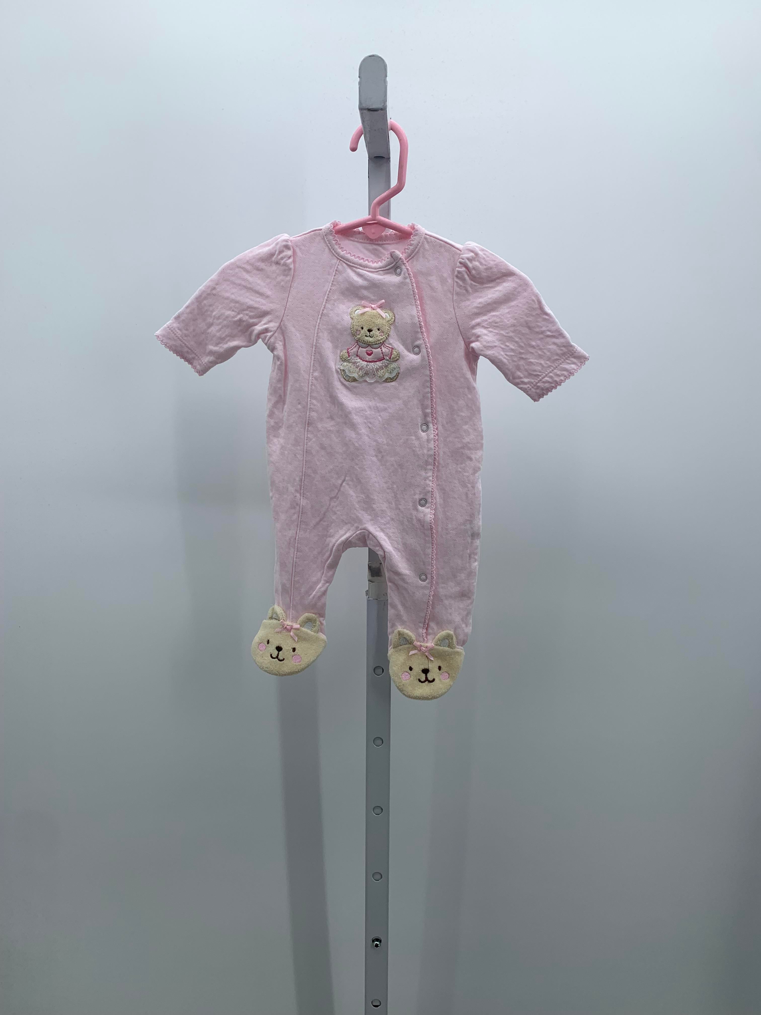 Little Me Size Newborn Girls Long Slv. Romper