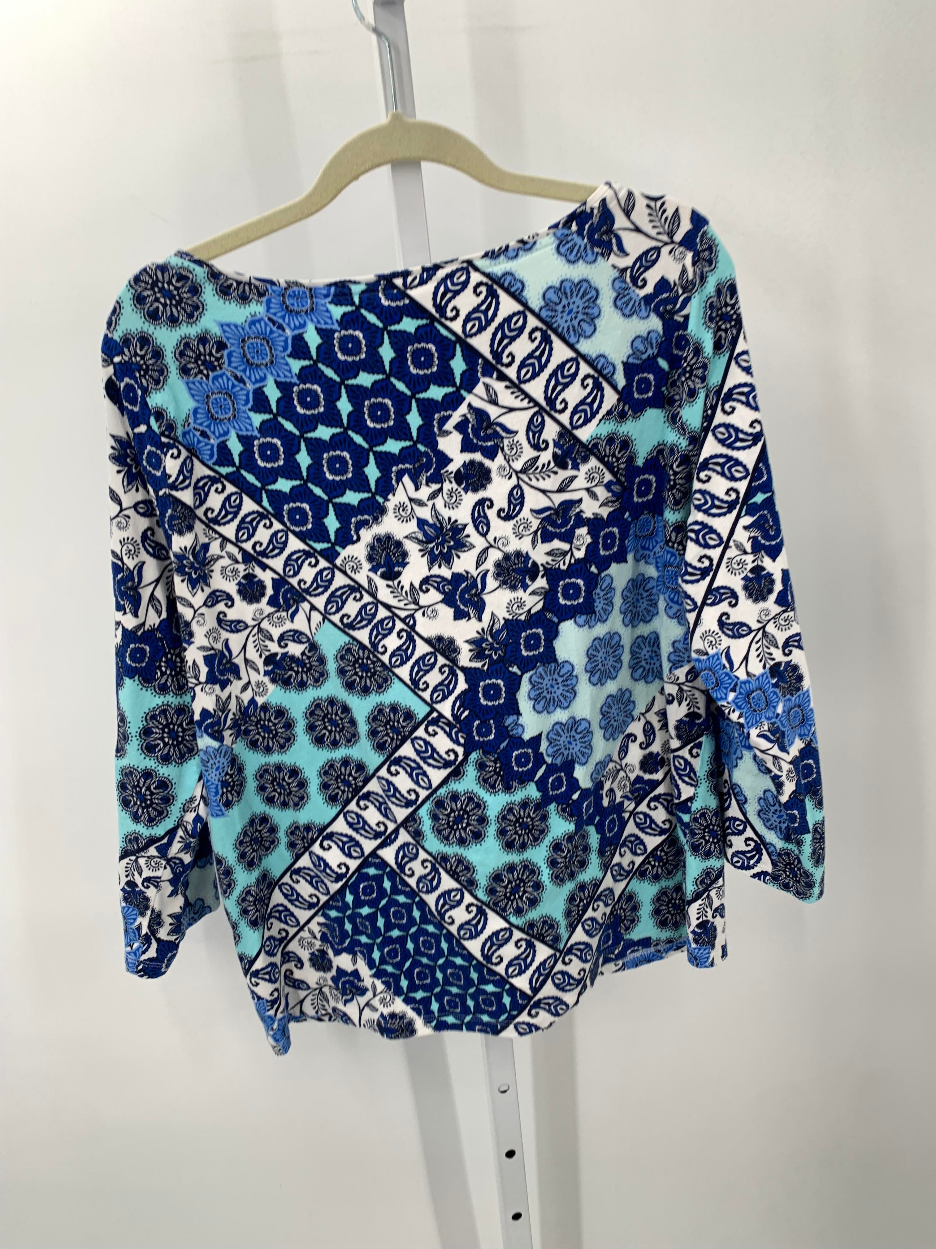 Talbots Size Extra Large Misses 3/4 Sleeve Shirt