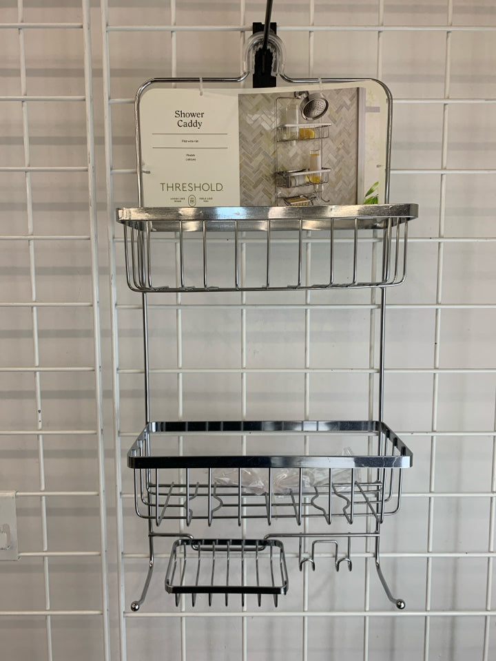 NIP CHROME SHOWER CADDY.