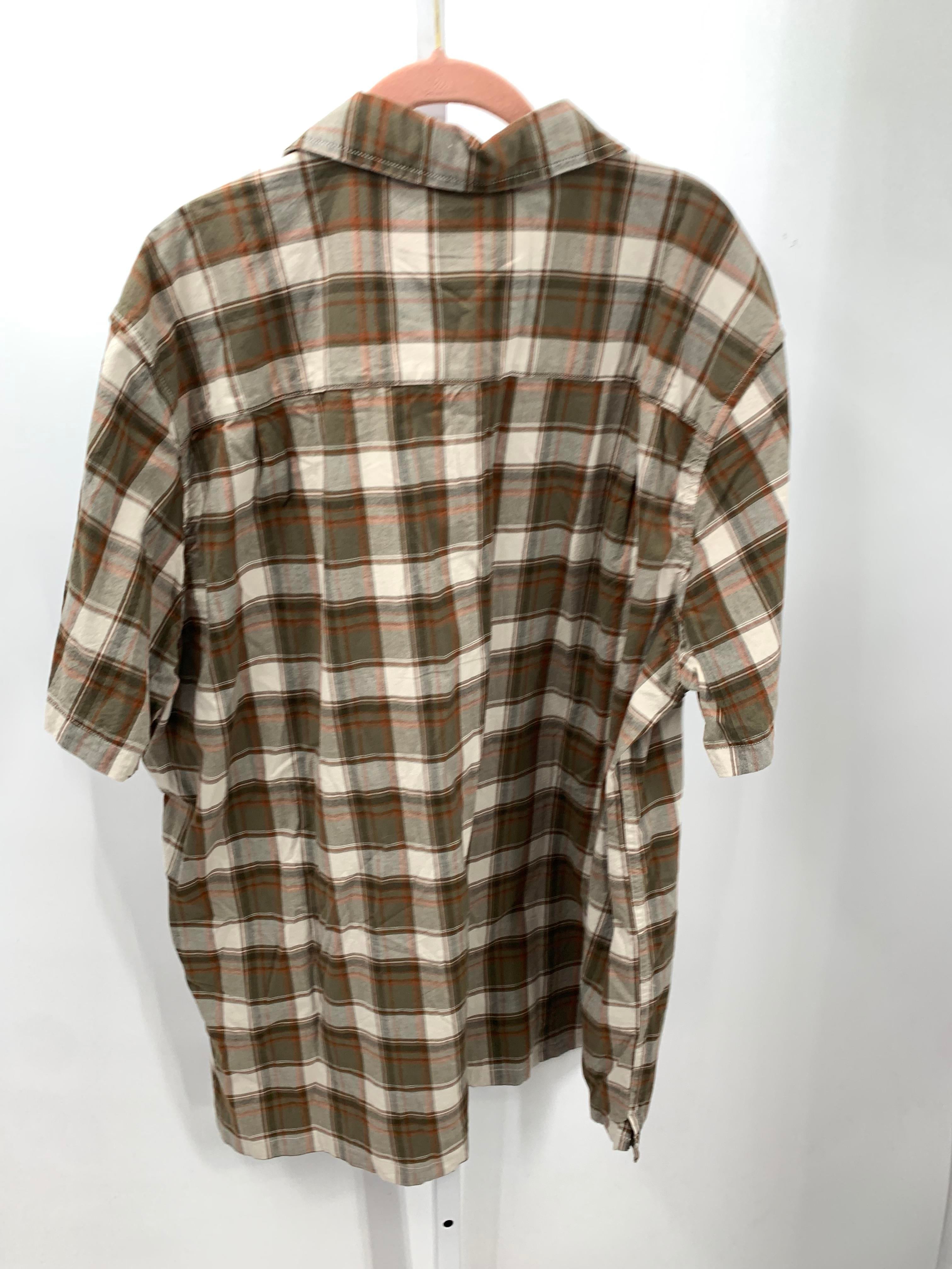 TALL PLAID BTN DOWN.