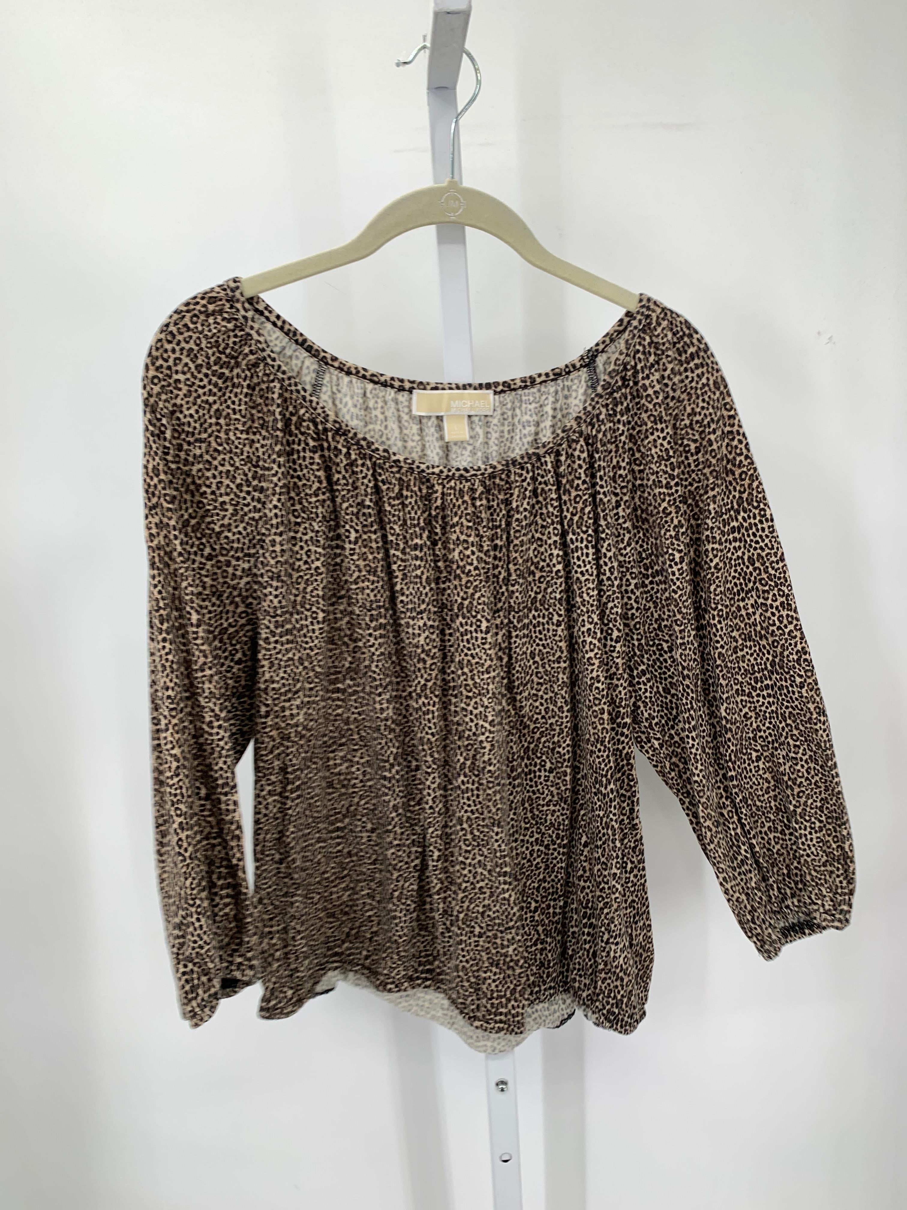 Michael Kors Size Large Misses 3/4 Sleeve Shirt