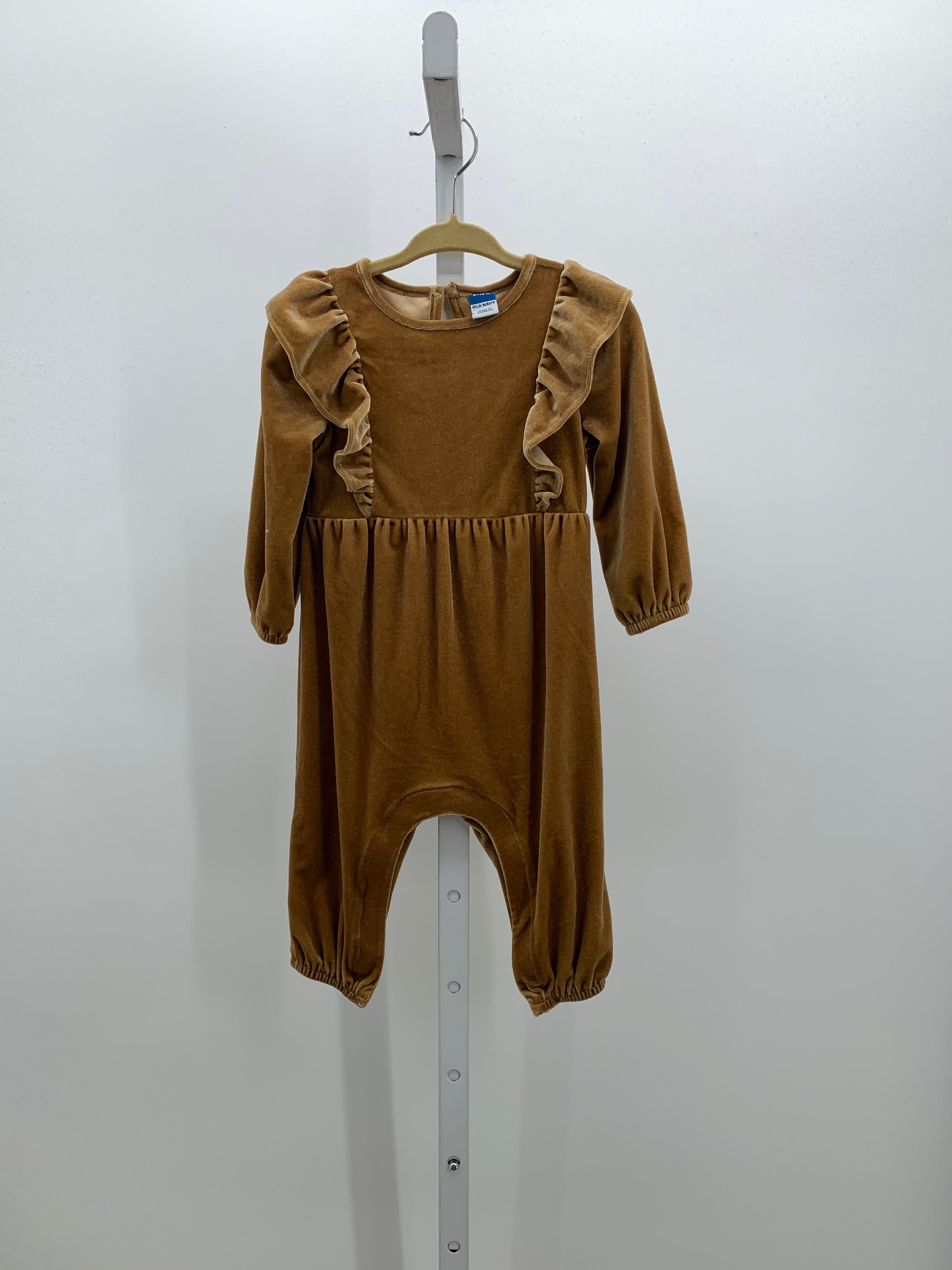 Old Navy Size 6-12 mon Girls Long Slv. Romper