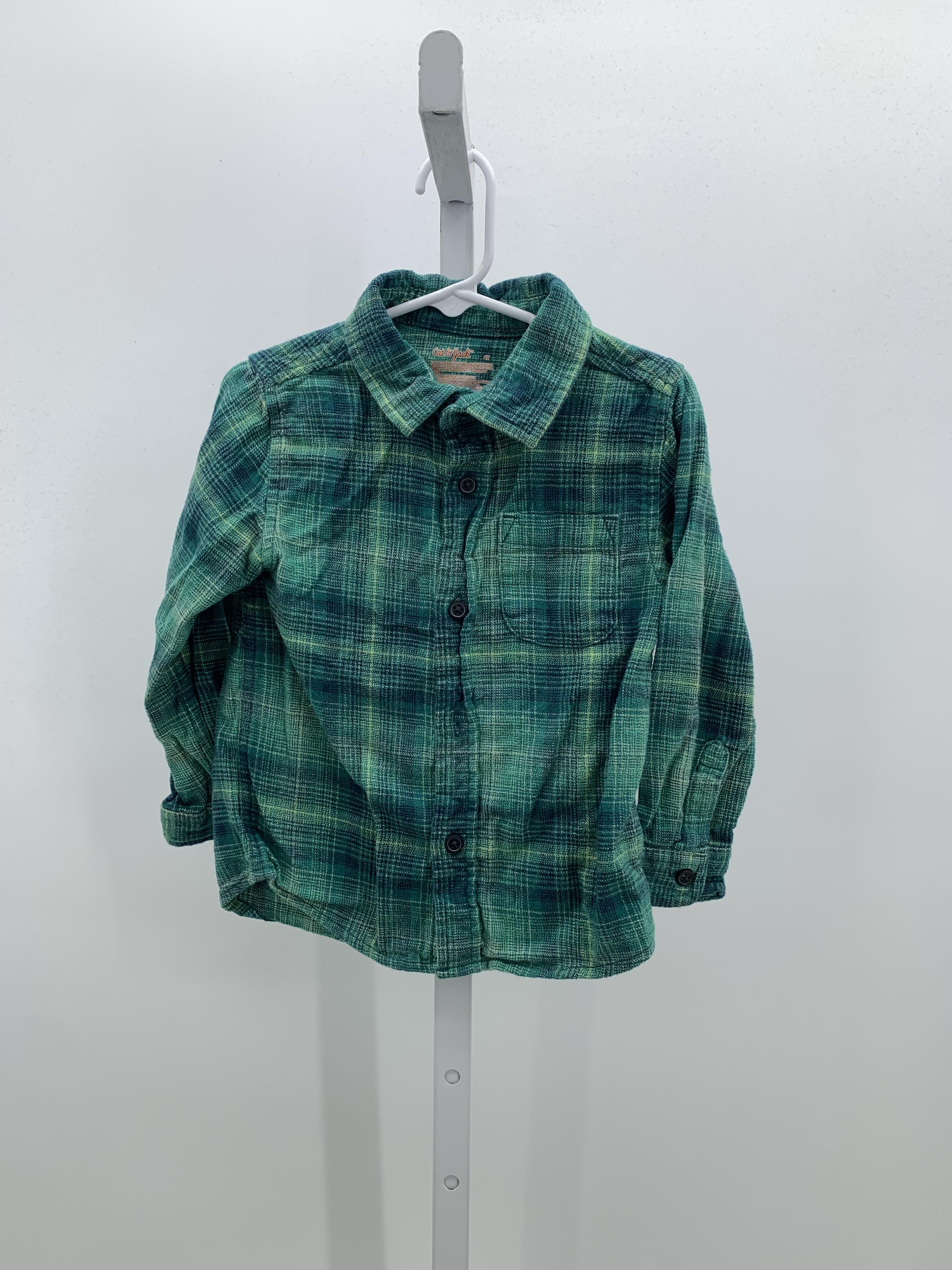 PLAID BTN DOWN