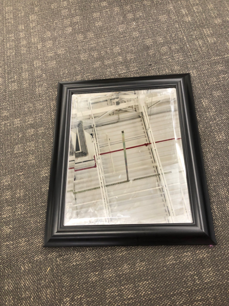 MIRROR W/BLACK FRAME.