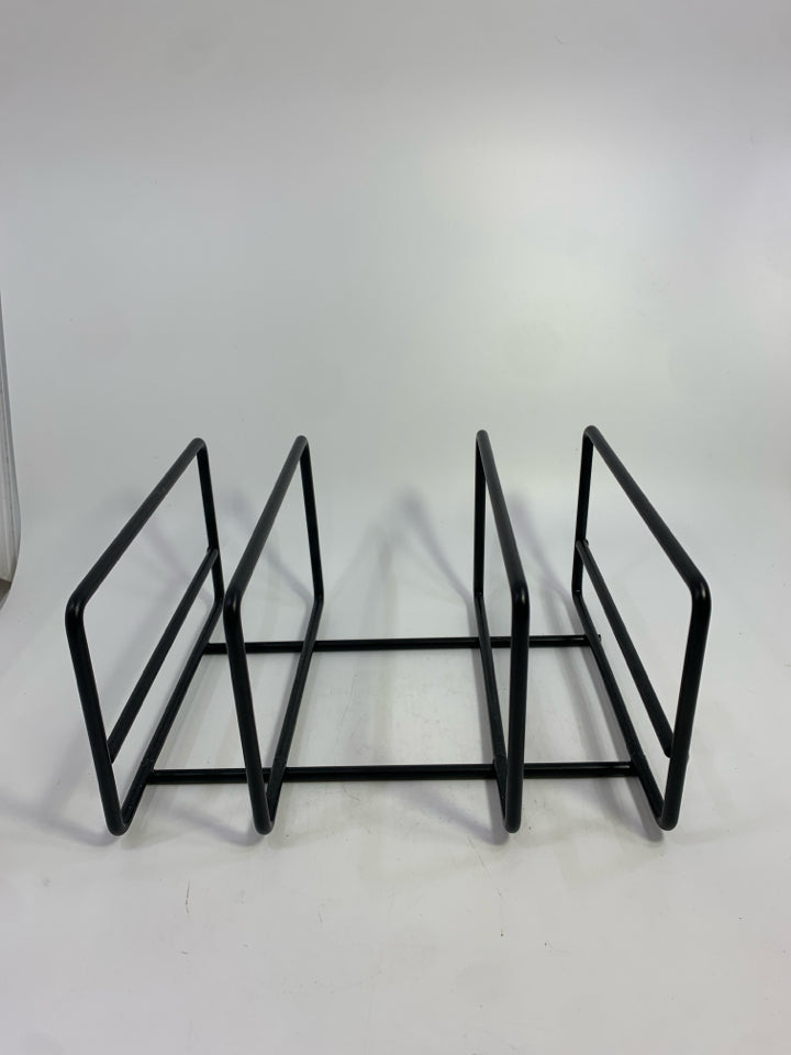 BLACK METAL SHELF.