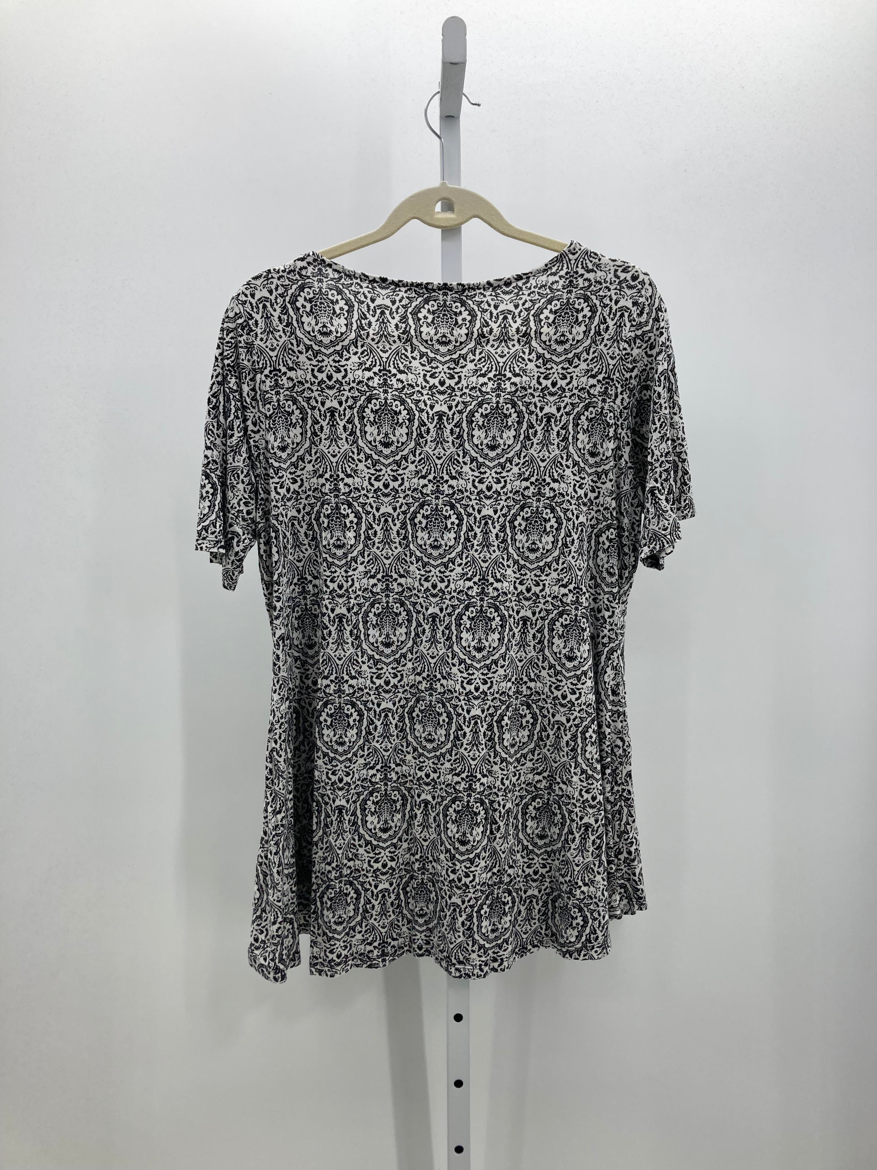 Rose & Olive Size 1X Womens Short Sleeve Shirt