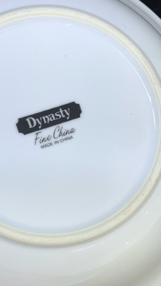 DYNASTY FINE CHINA COPENHAGEN PRINT SERVING BOWL.