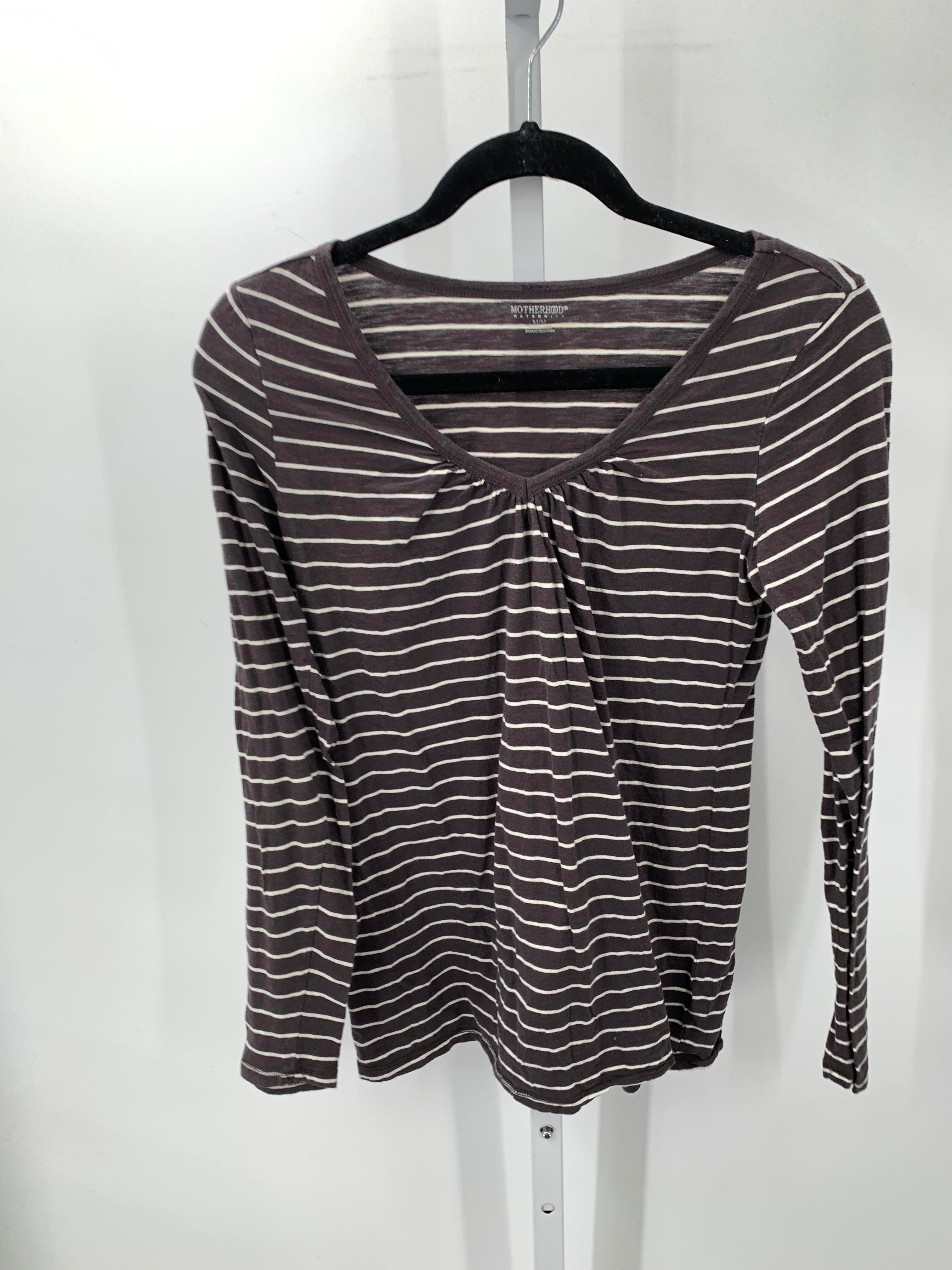 Motherhood Grey Size Medium Maternity Long Sleeve Shirt