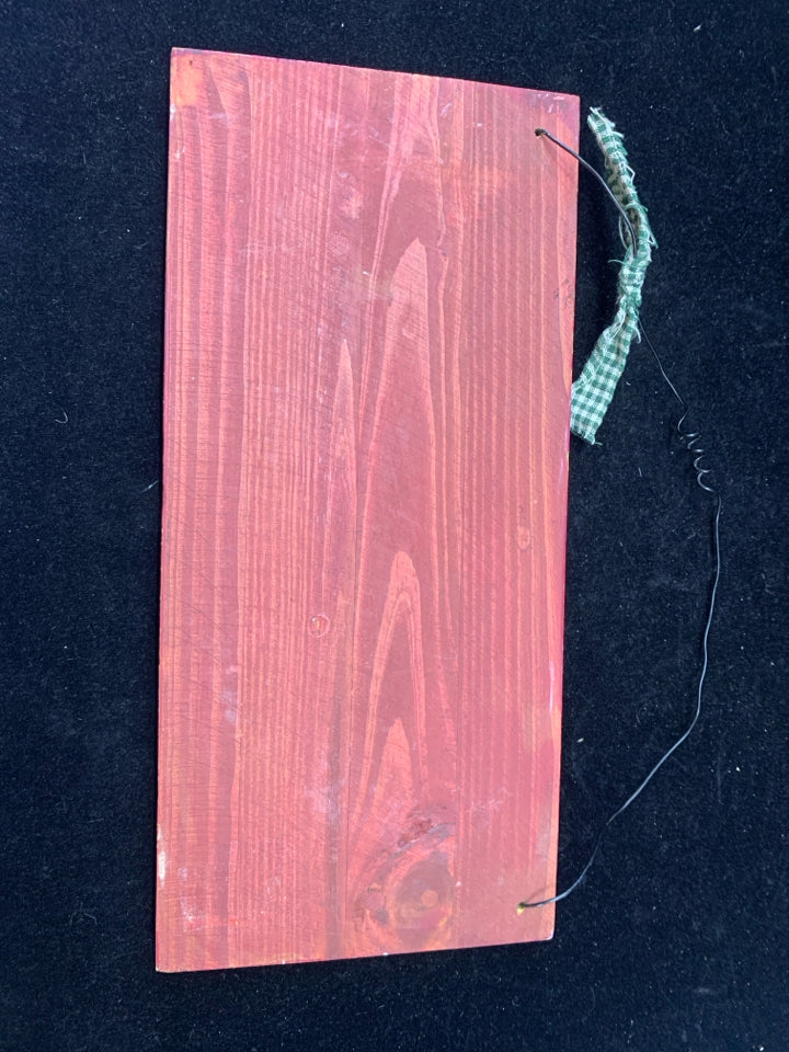 HONEY DO LIST WALL HANGING W/BEES RED BOARDER & GREEN BOW.