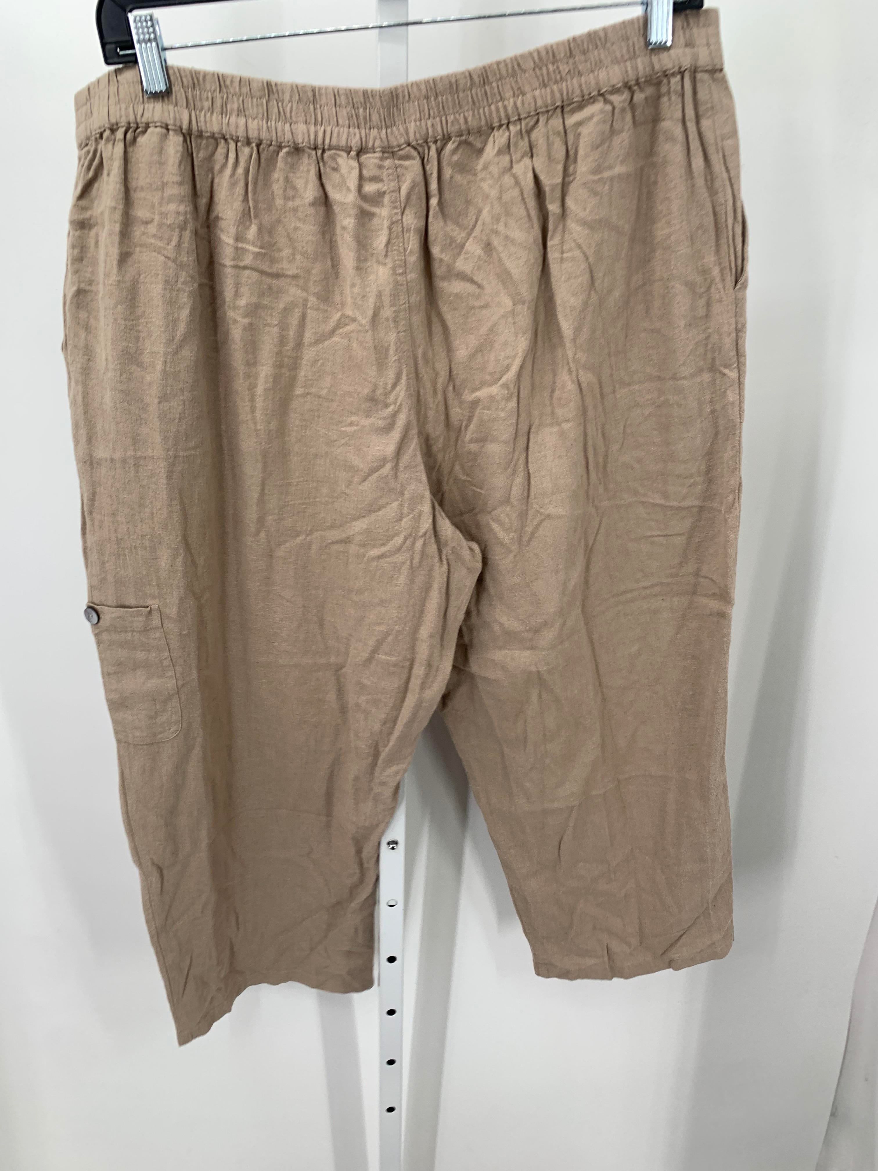 Susan Graver Size Extra Large Misses Cropped Pants