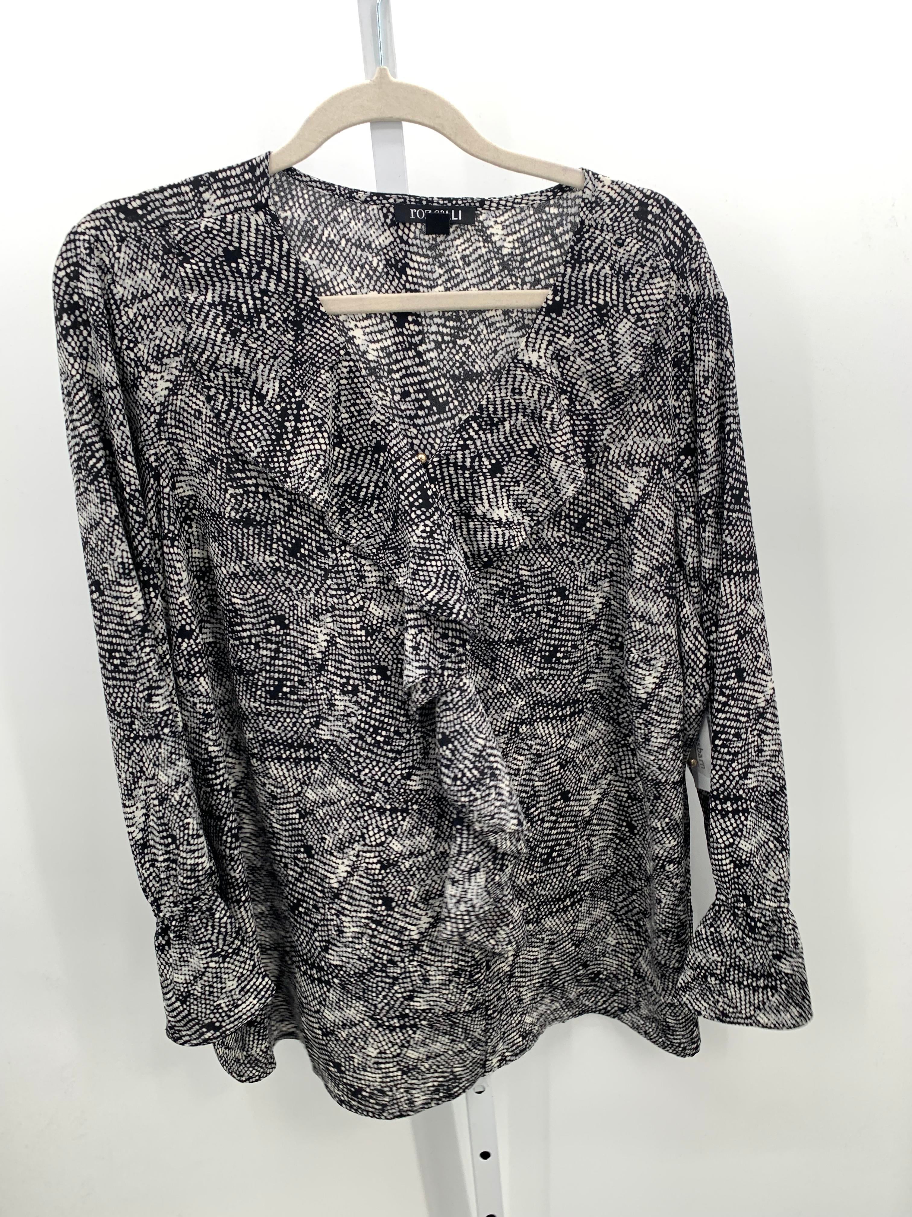 Roz & Ali Size 2X Womens Long Sleeve Shirt