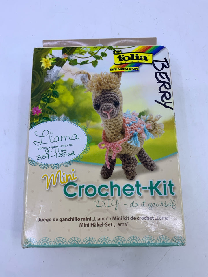 NIB LLAMA CROCHET KIT.