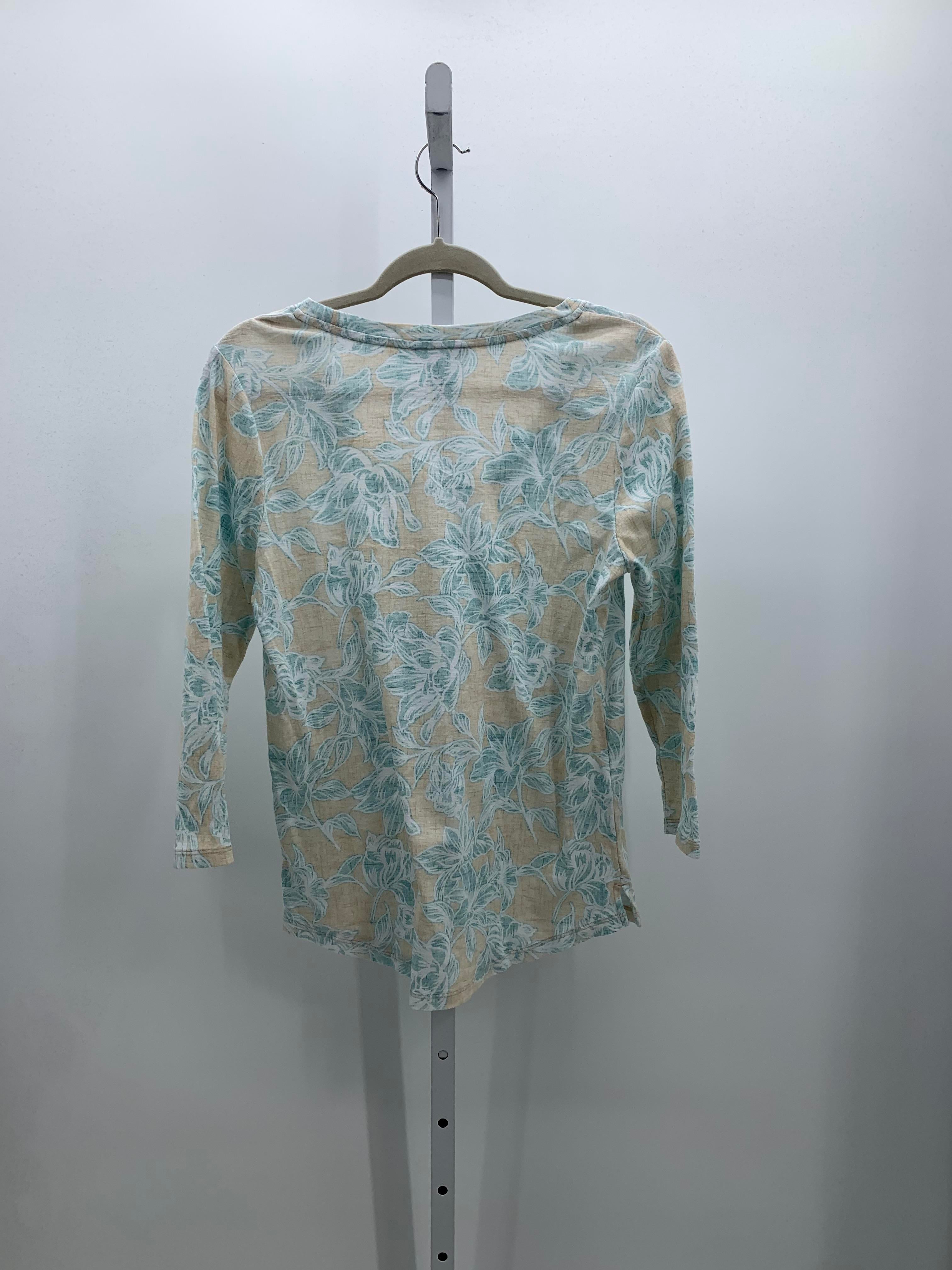 Tommy Bahama Size Small Misses 3/4 Sleeve Shirt