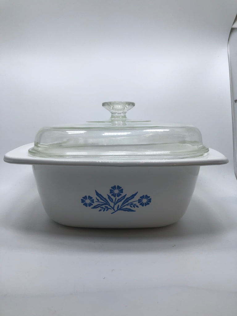 'BLUE CORNFLOWER' DUTCH OVEN W/LID.