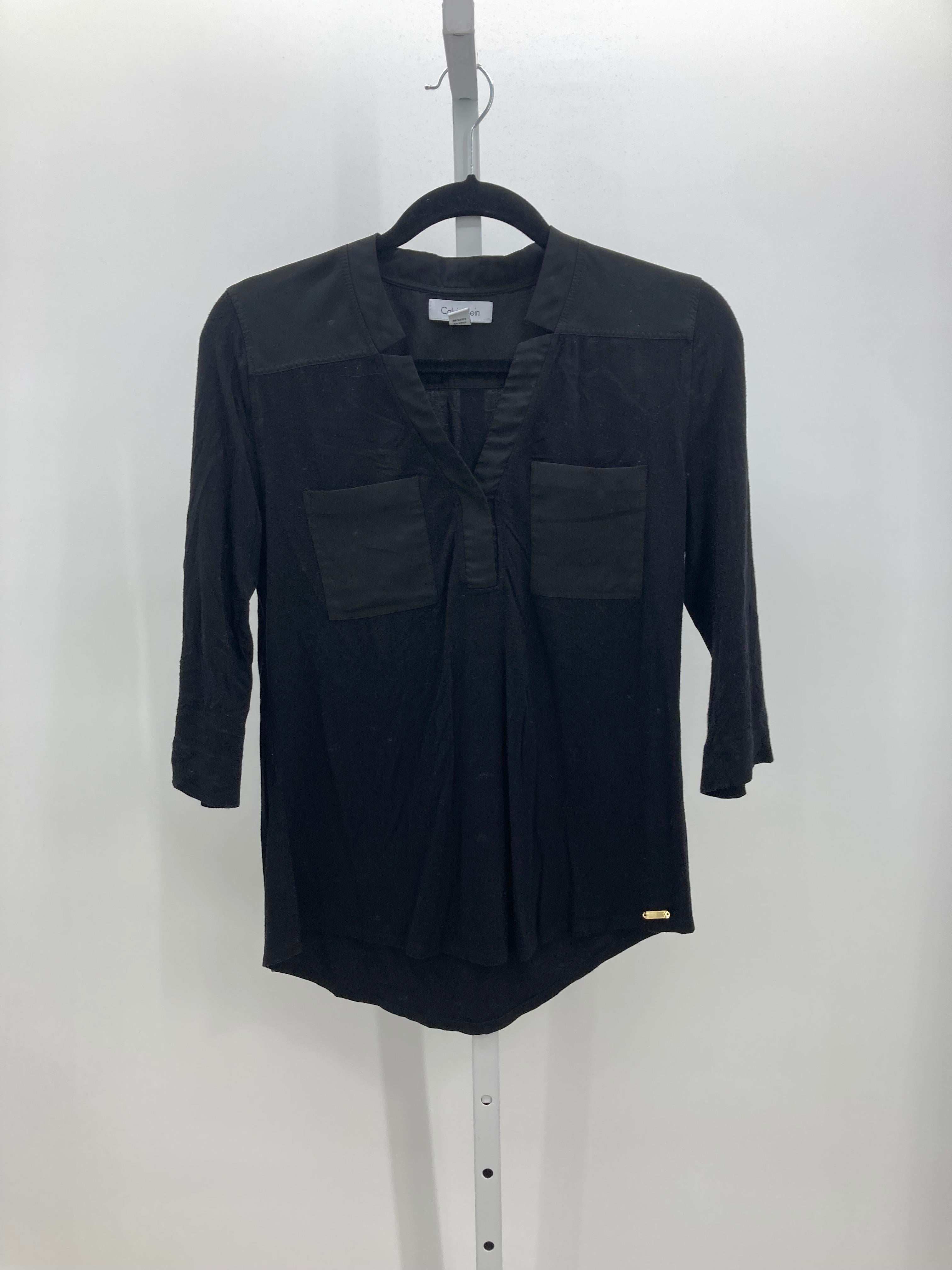 Calvin Klein Size Small Misses 3/4 Sleeve Shirt