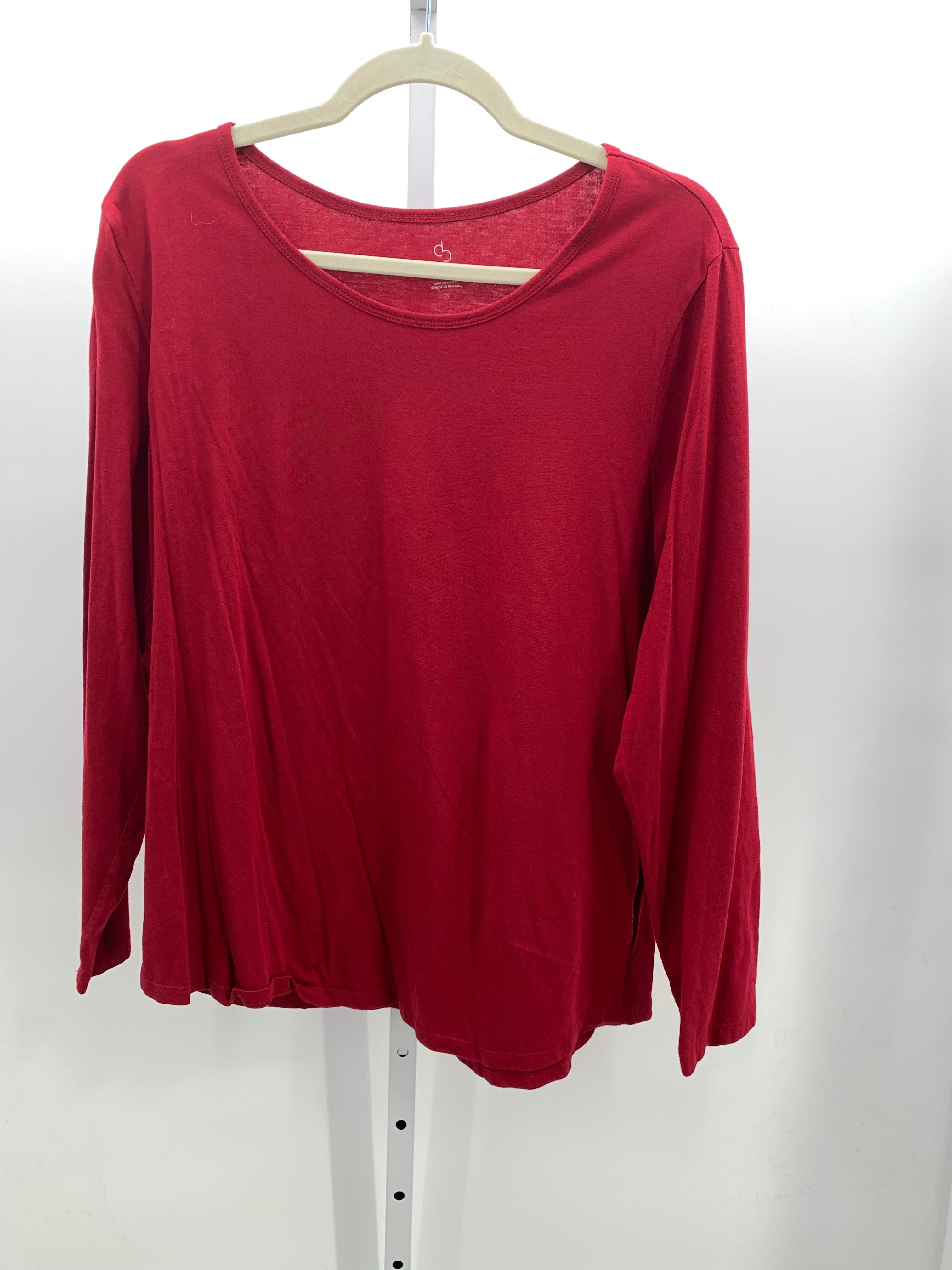 db Size 1X Womens Long Sleeve Shirt