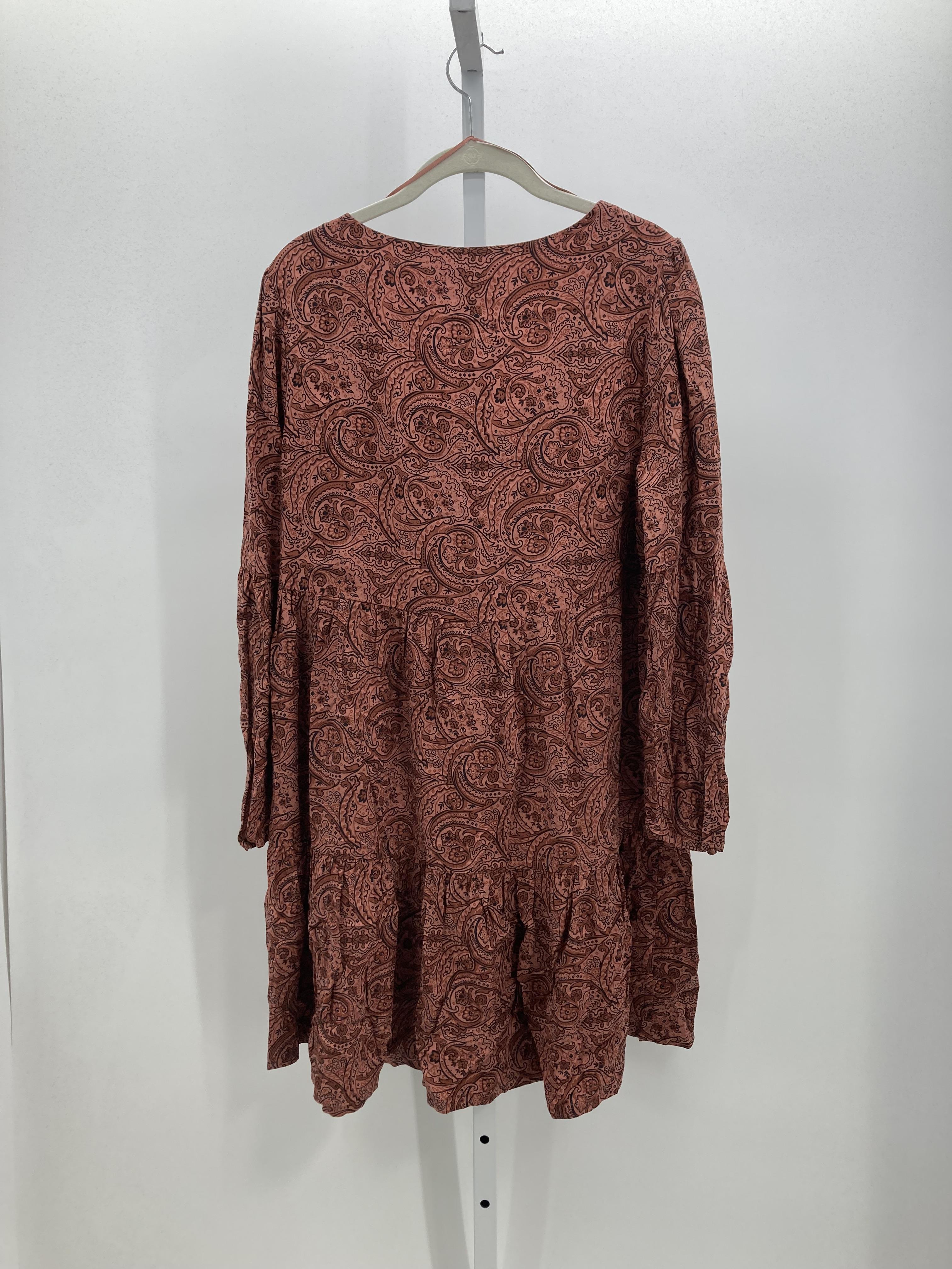Lucky Brand Size Small Misses Long Sleeve Dress