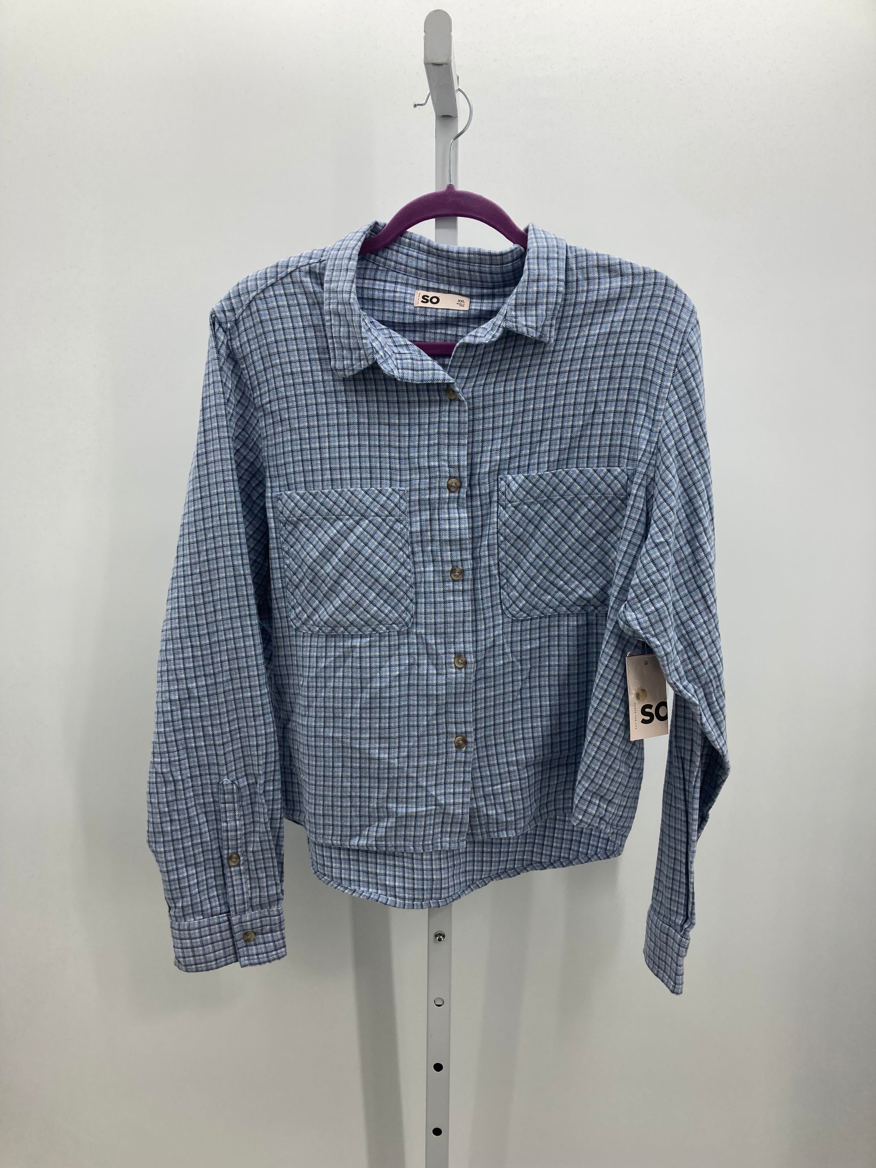 SO Size XXL Juniors Long Sleeve Shirt