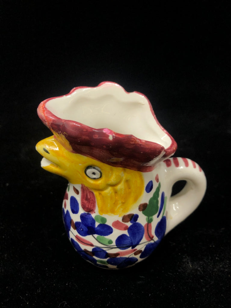 ROOSTER CERAMIC CREAMER.