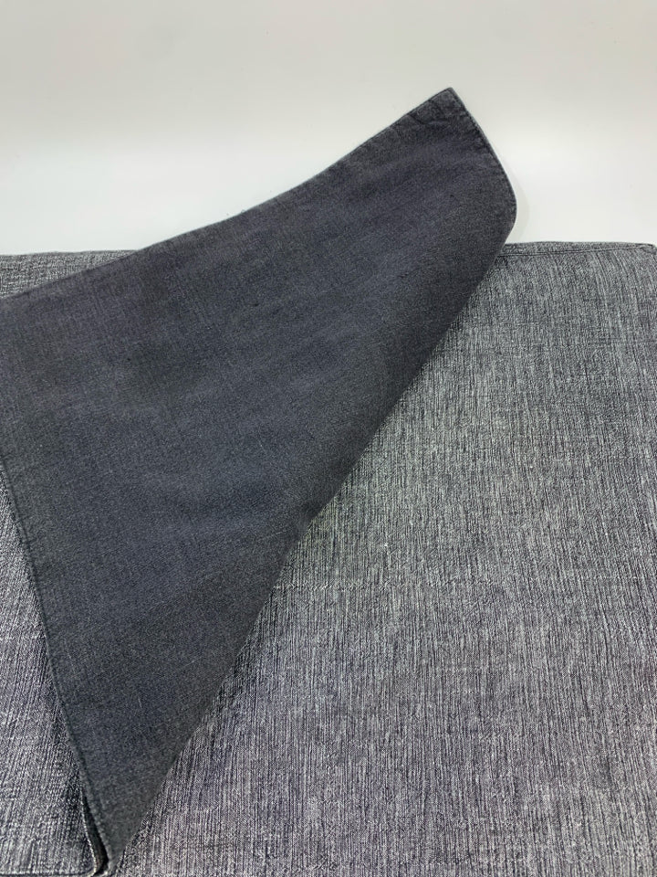 4PC DARK GREY FABRIC PLACEMATS.