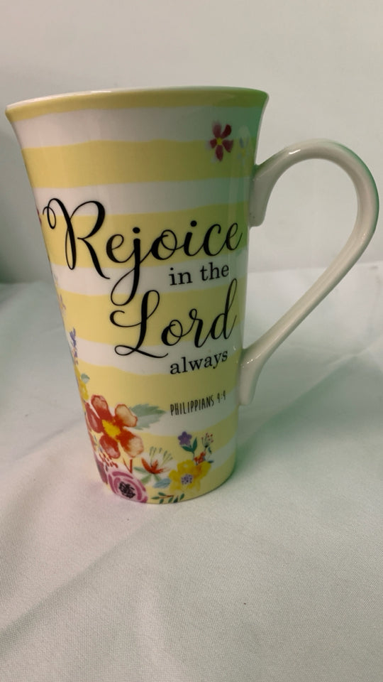 3 COLOR BIBLE VERSE MUGS.