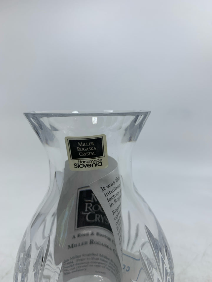 'RICHMOND' ETCHED GLASS VASE.